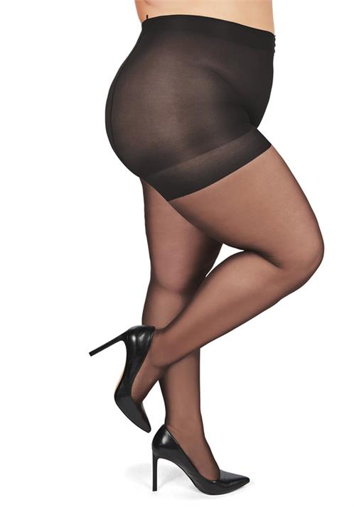 Memoi All Day Plus Size Curvy Sheer Control Top Pantyhose