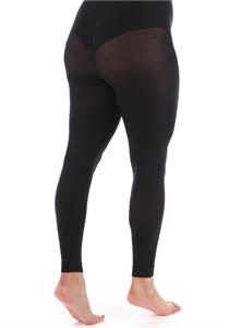 80D Opaque Footless Tights Black