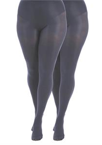 120D Opaque Tights Slate (2 Pairs)