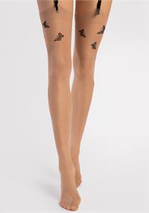 Farfalle 20 den Butterflies Stockings by Fiore (Nude)