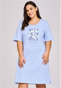 August Floral Cotton Nightdress Short Sleeves