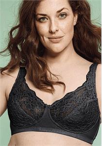 Cotton-Lined Wirefree Lace Bra