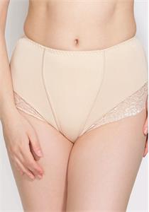 Double Cotton and Lace Shaping Full Brief (Nude)