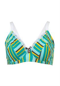 Stripes Full Cup Cotton Underwired Bra