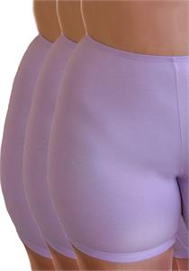 Anti Chafing Cotton Pull On Boxer Shorts Lilac 3 Pack