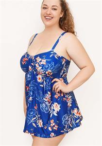 Dallas Spring Floral Swimdress with Wirefree Soft Bra D-E