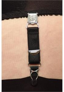 4 x Suspender Belts Adjustable Straps England Black