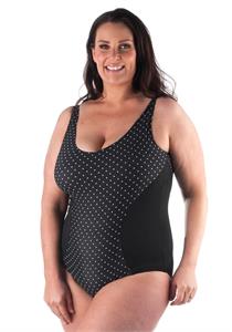 Polka Dots Pool Swimsuit with Padded Bra