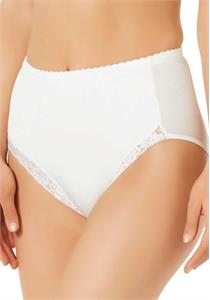 Exquisite Form Tummy Shaper Brief with Cotton Lined Front (White)