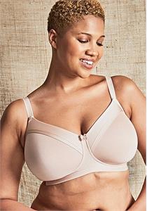 Ausyst Bra for Women Compression Wirefree High Support Plus Size Full  Coverage Women's No Sponge No Steel Ring Bra Top Support Large Size Large  Cup Body Sculpting Gathering Collar Women's Underwear 