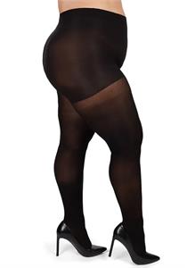 MeMoi Microfiber Opaque Plus Size Curvy Control Top Tights 60 Denier