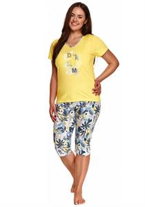 Cotton Printed Pajama Set Yellow