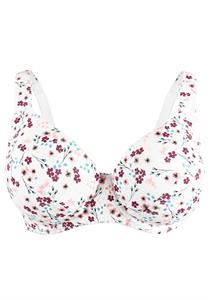 Plus Size Floral Underwired Full Cup Bra