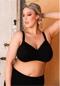 New Fit Haven Non Wired Comfy Soft Bra Black