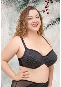Polka Dot Underwired Non-Padded Bra