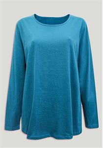 Teal Pure Cotton Roud Neck Top