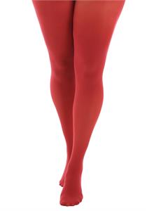 50D Opaque Tights Maroon Red