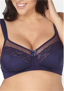 Diana No-Wire Soft Padded Straps Minimizer Bra Black (Please Size Up)