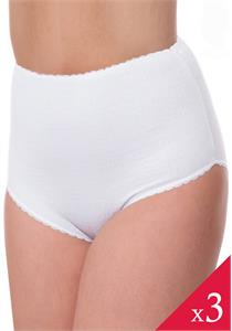 Cotton Rich Crinkle Full Brief 3 Pack