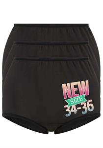 Pk of 3 Ultra Soft Microfiber Full Brief (Black)