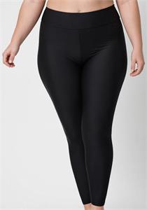 Plus Size Long Swim Leggings by Calypsa (Black)