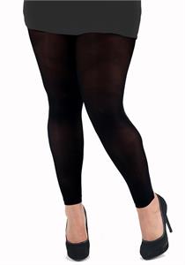 120D Opaque Footless Tights Black
