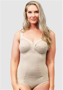 Wide Strap Supportive Bodysuit With Lace