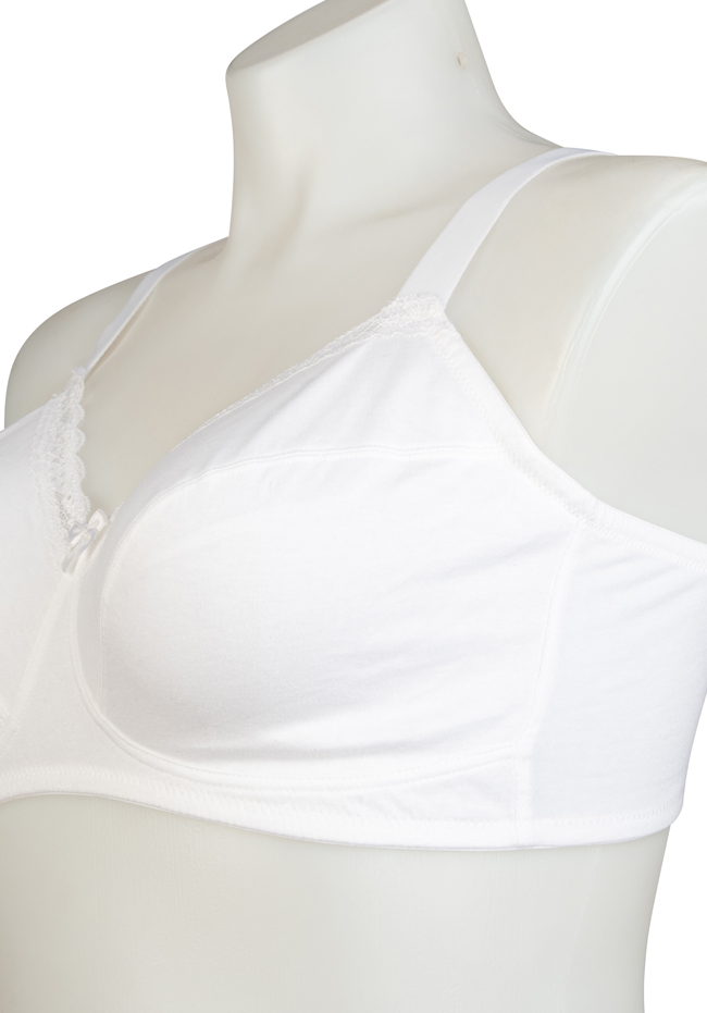 Buy PIBU White Self Design Cotton Pack of 5 Bra Extender Online at