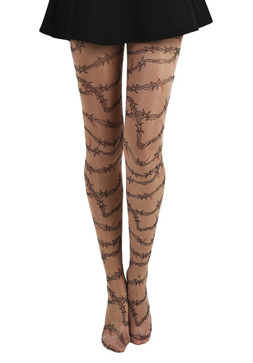 plus size tattoo tights