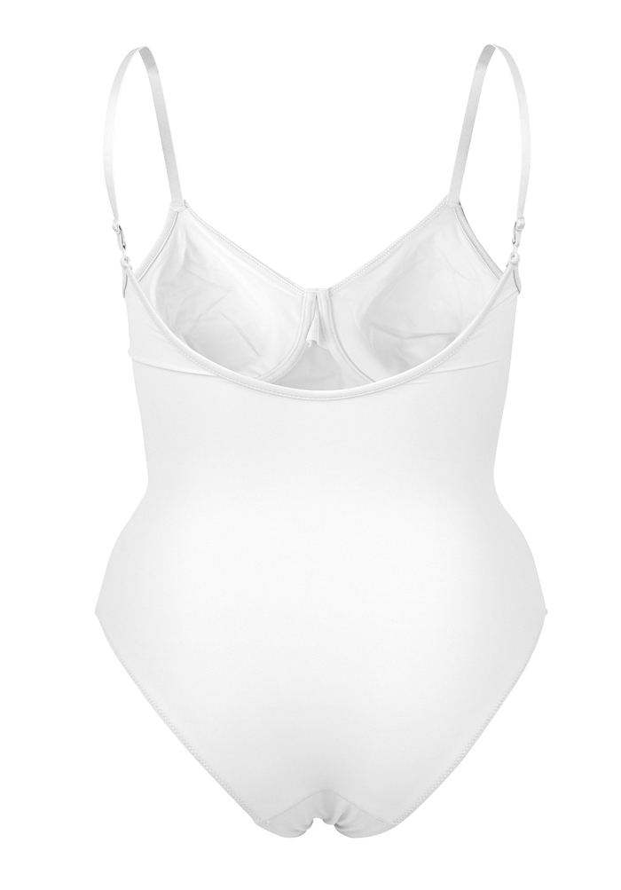 White Smooth Body Shaper 2Pk, C Cup - Plus Size Bras