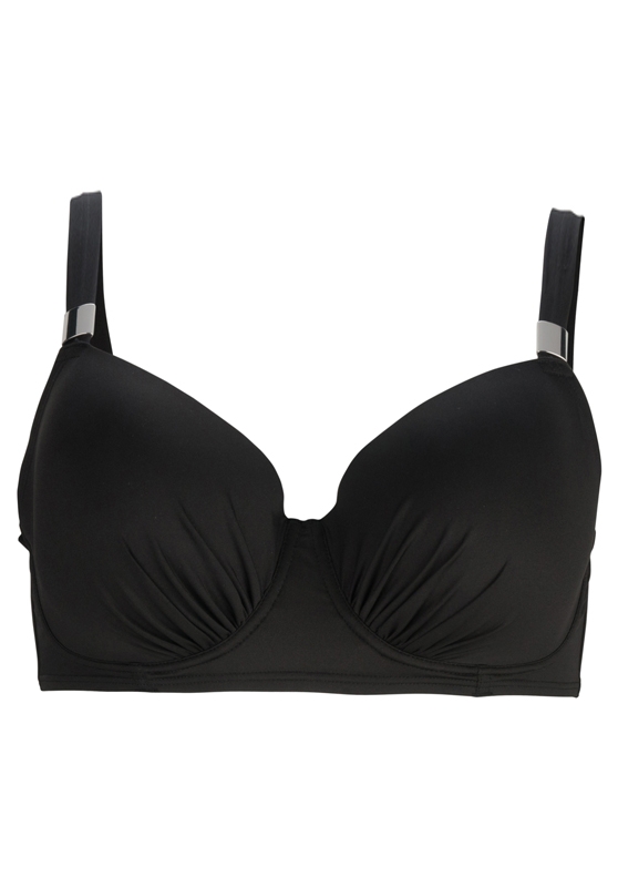 Underwire Swim Bra Black DD to E Plus Size Bras