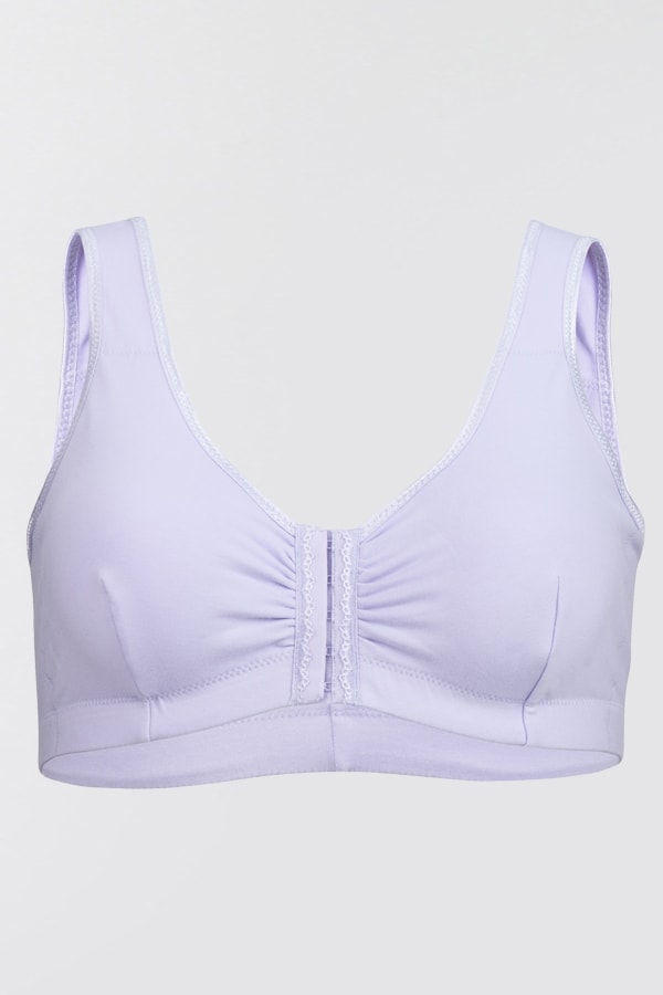 Cotton Front Close Bra Lilac - Bessi