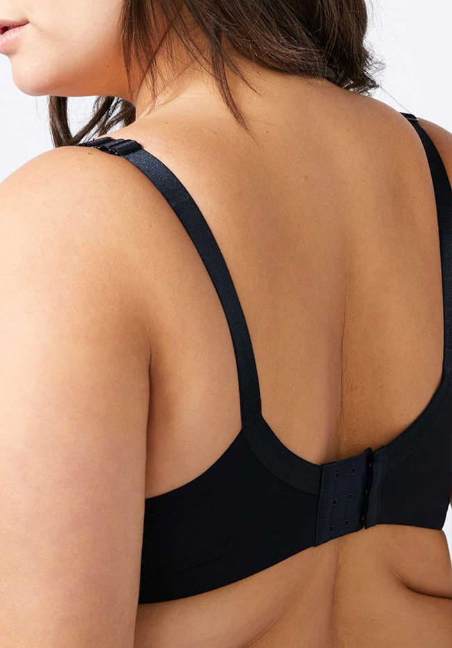 Adriana Low-Cut Semi-Demi Lace Underwire Bra - Plus Size Bras