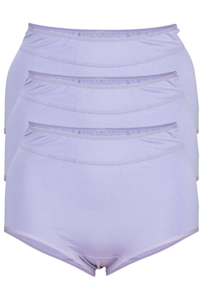 AVENUE BODY | Women's Plus Size Fashion Cotton Full Brief 3 Pack- lilac  melon - 14W/16W