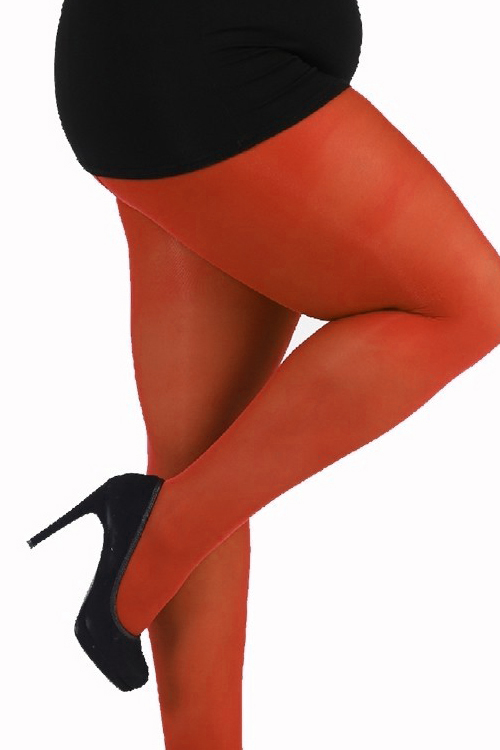 50D Opaque Tights Rust - Plus Size Bras